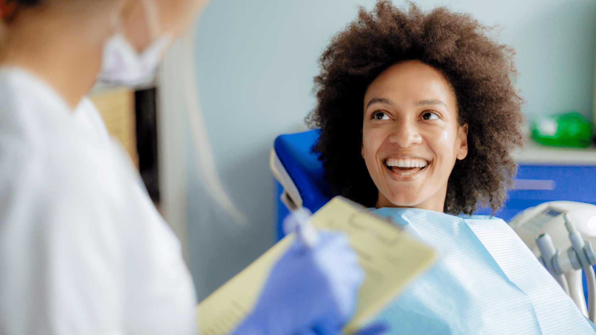 Woman about to get Teeth Cleaning | Smiles on Florida