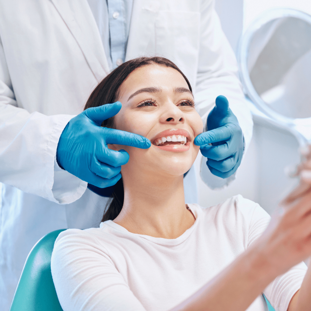 Woman with Dental Bonding